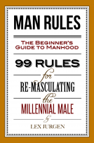 book cover for Man Rules: The Beginner's Guide to Manhood