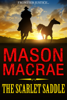 book cover for The Scarlet Saddle