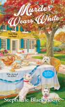 book cover for Murder Wears White