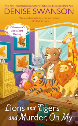 book cover for Lions and Tigers and Murder, Oh My