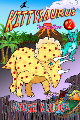 book cover for Tri-Pizza-Tops -- Book Two of the Kittysaurus Series