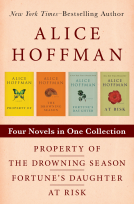 book cover for Property Of, The Drowning Season, Fortune's Daughter, and At Risk