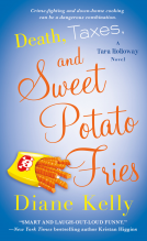book cover for Death, Taxes, and Sweet Potato Fries