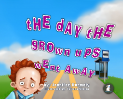 book cover for The Day the Grownups Went Away