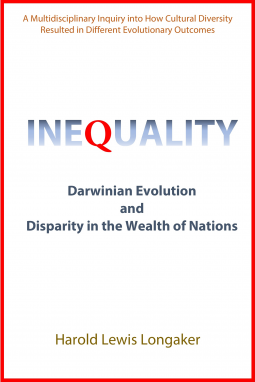 book cover for INEQUALITY: Darwinian Evolution and Disparity in the Wealth of Nations