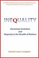 book cover for INEQUALITY: Darwinian Evolution and Disparity in the Wealth of Nations