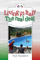 book cover for Living in Italy