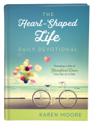 book cover for The Heart-Shaped Life Daily Devotional