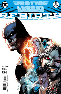 book cover for JUSTICE LEAGUE OF AMERICA: REBIRTH #1
