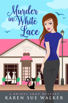 book cover for Murder in White Lace