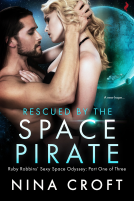 book cover for Rescued by the Space Pirate