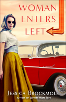 book cover for Woman Enters Left