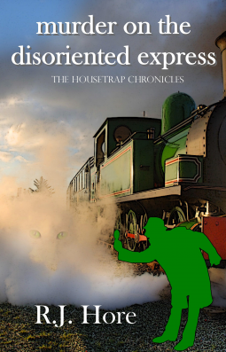 book cover for Murder on the Disoriented Express