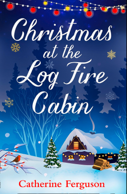 book cover for Christmas at the Log Fire Cabin