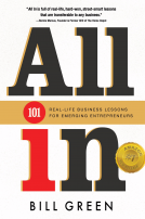 book cover for All in: 101 Real Life Business Lessons for Emerging Entrepreneurs