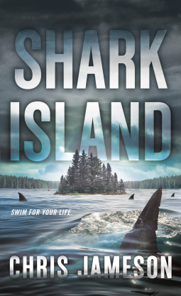 book cover for Shark Island