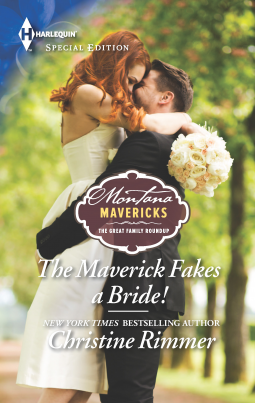 book cover for The Maverick Fakes a Bride!