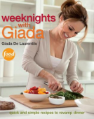 book cover for Weeknights with Giada