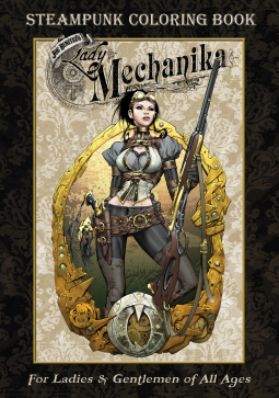 book cover for Lady Mechanika Steampunk Coloring Book V.1