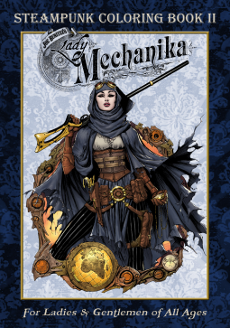book cover for Lady Mechanika Steampunk Coloring Book V.2