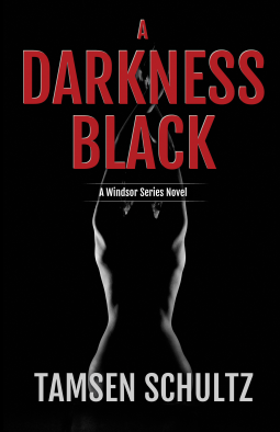 book cover for A Darkness Black