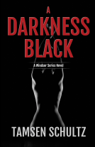 book cover for A Darkness Black