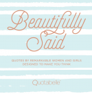 book cover for Beautifully Said