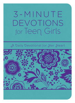 book cover for 3-Minute Devotions for Teen Girls