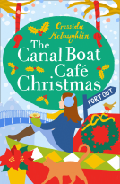 book cover for The Canal Boat Café Christmas