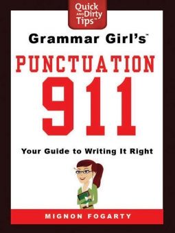 book cover for Grammar Girl’s Punctuation 911