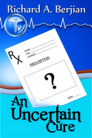 book cover for An Uncertain Cure