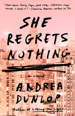 book cover for She Regrets Nothing