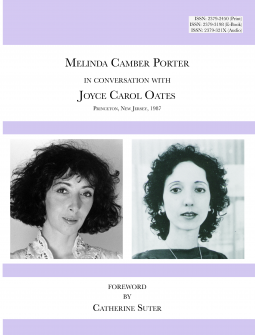 book cover for Melinda Camber Porter in Conversation with Joyce Carol Oates 1987 Princeton University