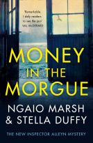 book cover for Money in the Morgue