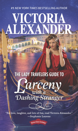 book cover for The Lady Travelers Guide to Larceny with a Dashing Stranger