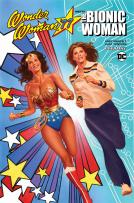 book cover for Wonder Woman '77 Meets The Bionic Woman