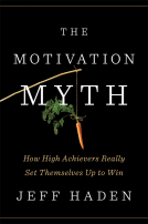 book cover for The Motivation Myth