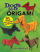 book cover for Dogs in Origami