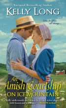 book cover for An Amish Courtship on Ice Mountain