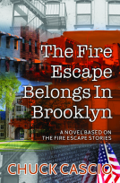 book cover for The Fire Escape Belongs in Brooklyn