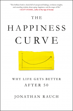 book cover for The Happiness Curve