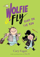 book cover for Wolfie and Fly: Band on the Run