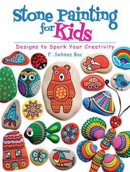 book cover for Stone Painting for Kids