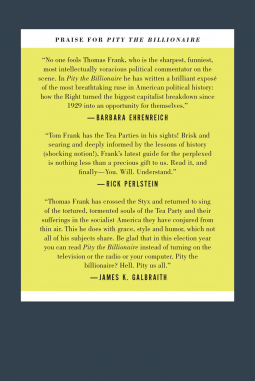 book cover for Pity the Billionaire