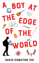 book cover for A Boy at the Edge of the World