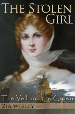 book cover for The Stolen Girl (The Veil and the Crown, Book 1)