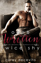 book cover for Once Written, Twice Shy
