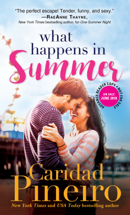 book cover for What Happens in Summer