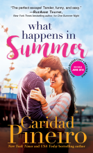 book cover for What Happens in Summer