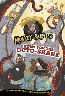 book cover for Nearly Fearless Monkey Pirates